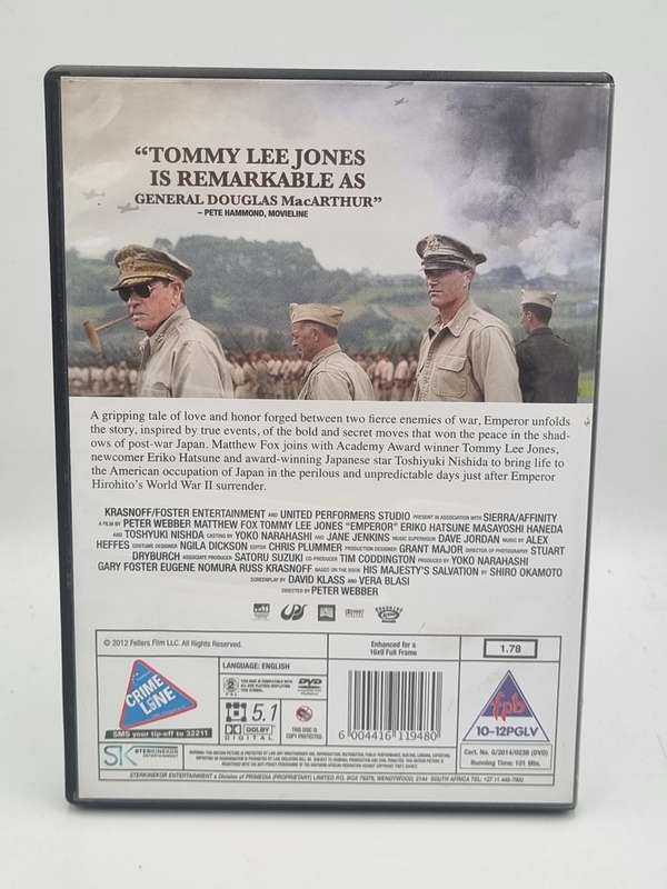 Emperor DVD - Matthew Fox & Tommy Lee Jones