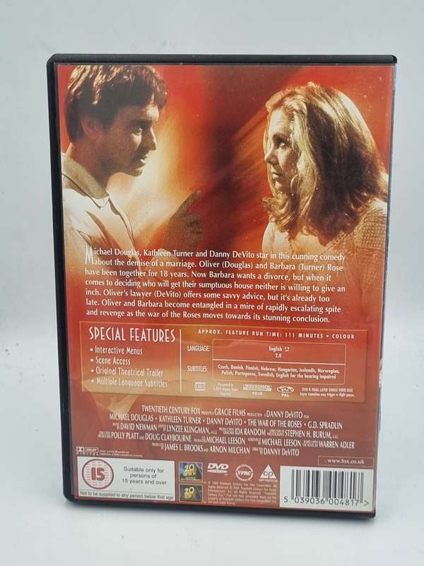 The War of the Roses DVD - Michael Douglas, Kathleen Turner & Danny DeVito