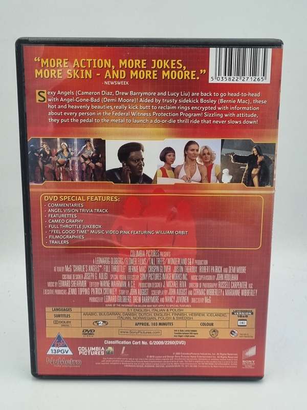 Charlie's Angels Full Throttle DVD