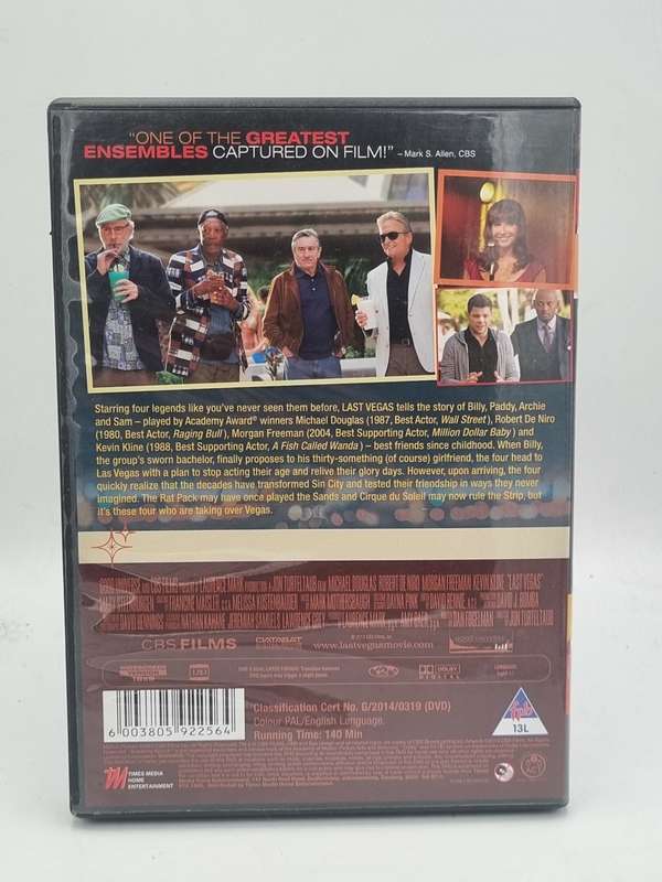 Last Vegas DVD - Douglas, De Niro, Freemen, Kline
