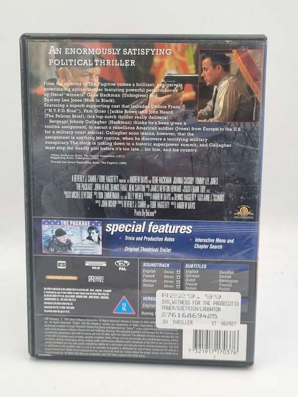 The Package DVD - Gene Hackman