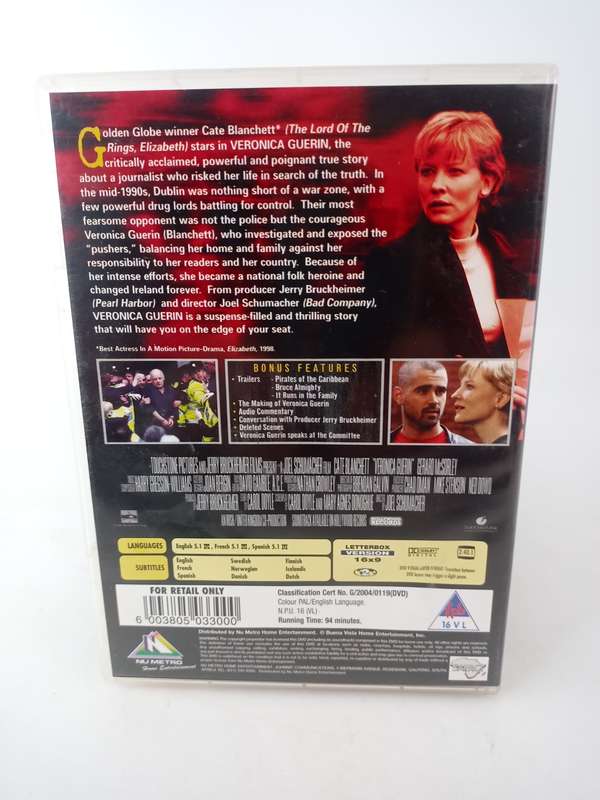 Veronica Guerin DVD - Kate Blanchett