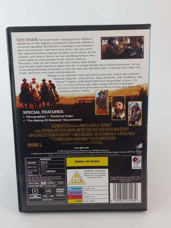 Silverado DVD - Kevin Kline