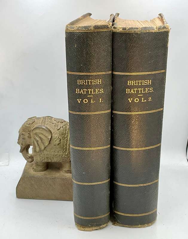 British Battles on Land and Sea Sir Evelyn Wood Volumes 1 and 2 | 1915 Think First Editions