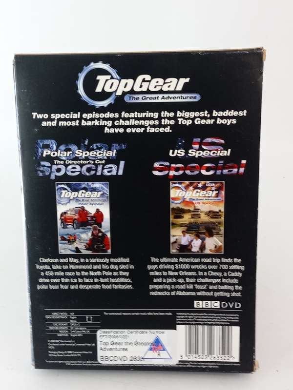 Top Gear The Great Adventures Polar Special & US Special DVDs
