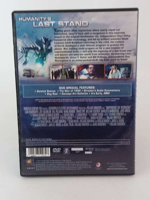 Independence Day: Resurgence DVD