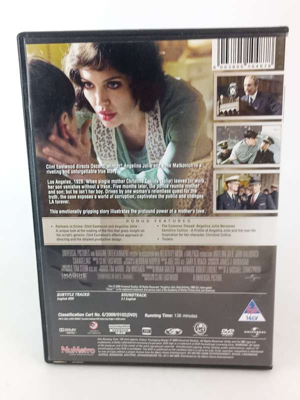 Changeling DVD - Angelina Jolie & John Malkovich