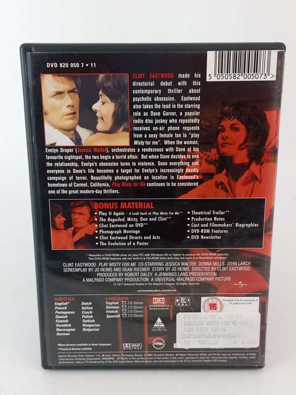 Play Misty for Me DVD - Clint Eastwood
