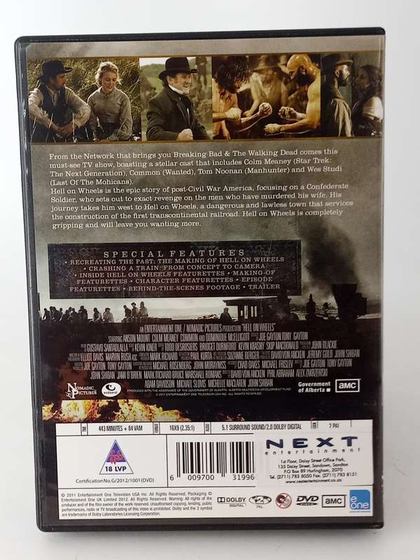 Hell on Wheels - Season One - DVDs - 3 disc set