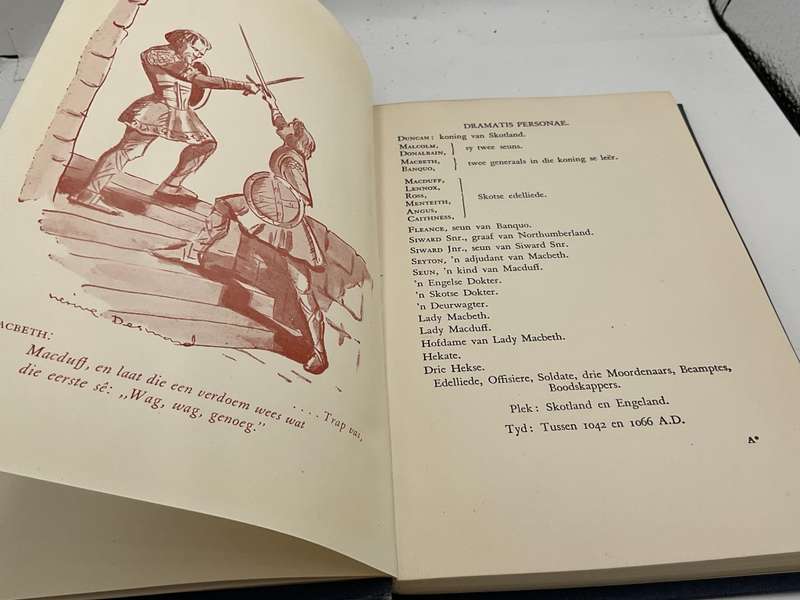 MACBETH deur William Shakespeare Vertaling: L.I. Coertze Eerste uitgawe 1948