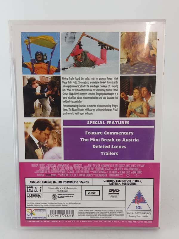 Bridget Jones The Edge of Reason DVD - Renee Zellweger, Hugh Grant & Colin Firth