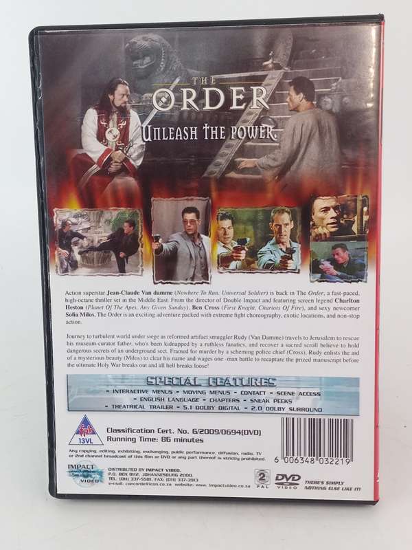 The Order DVD - Van Damme
