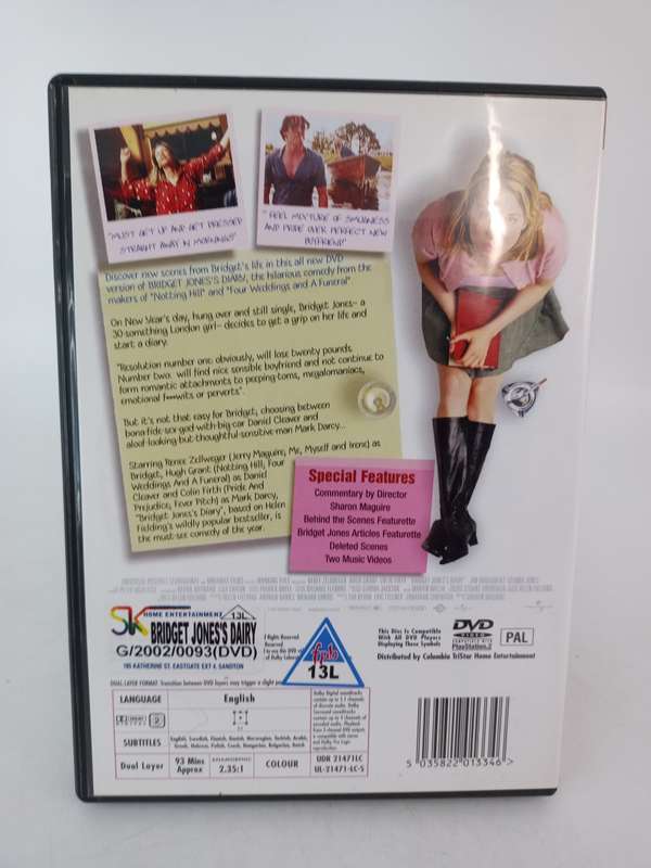 Bridget Jones's Diary DVD - Renee Zellweger, Hugh Grant & Colin Firth