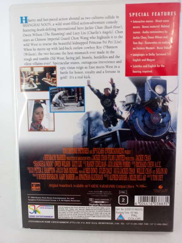 Shanghai Noon DVD - Jackie Chan & Owen Wilson