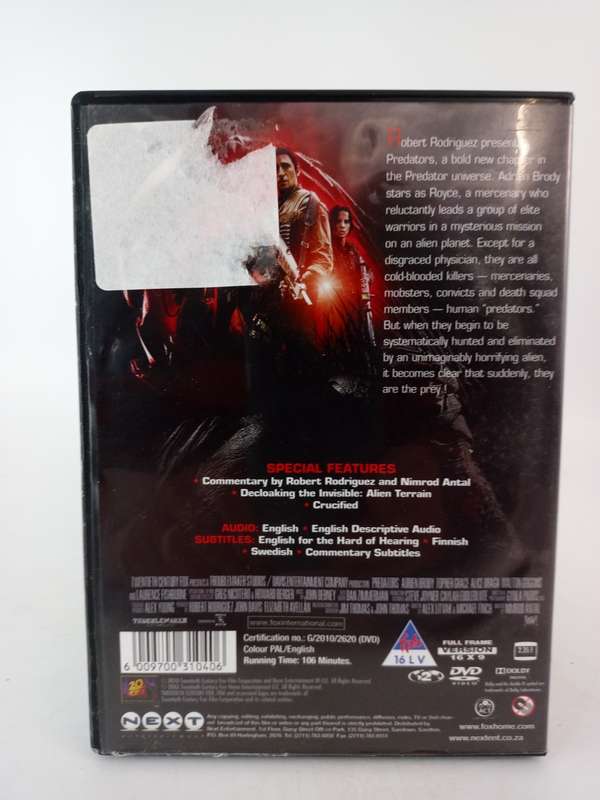 Predators DVD