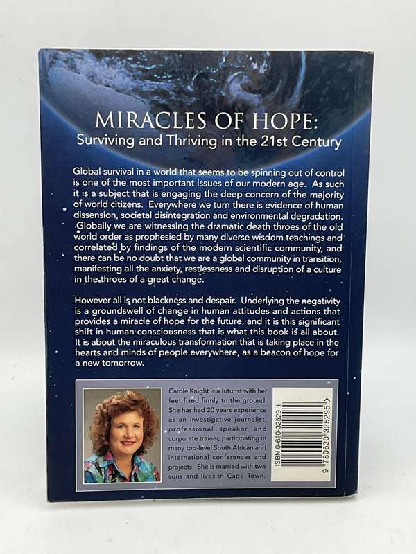 Miracles of Hope | Surviving and Thriving in the 21st Century by Carole Knight | Signed