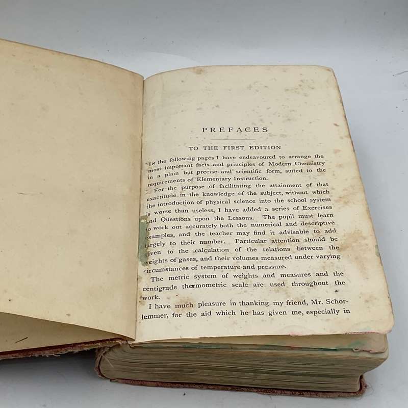 Lessons in Elementary Chemistry by Sir Henry E. Roscoe 1900