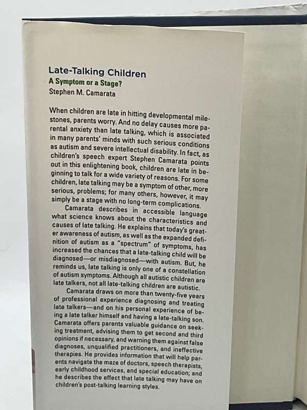 Late-Talking Children: A Symptom or a Stage? Stephen M Camarata | MIT 2014
