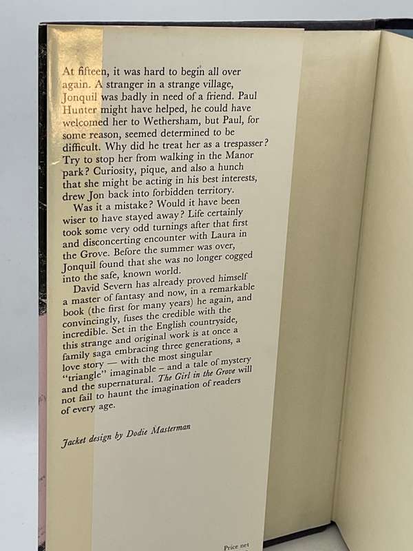 The Girl in the Grove David Severn First Edition 1974