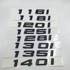 BMW matte black labels