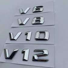 V6, V8, V10 and V12 badges