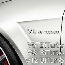 V6, V8, V10 and V12 badges
