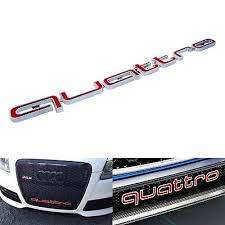 Audi Quattro grill badges