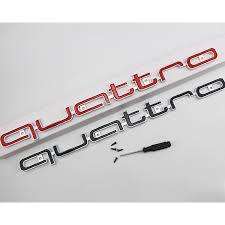 Audi Quattro grill badges