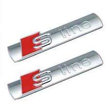 Audi S Line fender badges