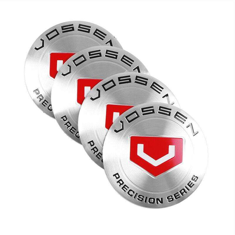 Vossen Center Caps (Black & Red)