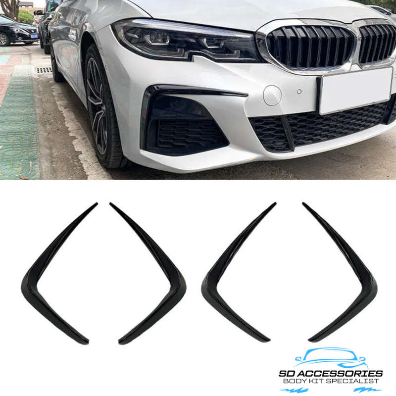 BMW G20 front bumper canards