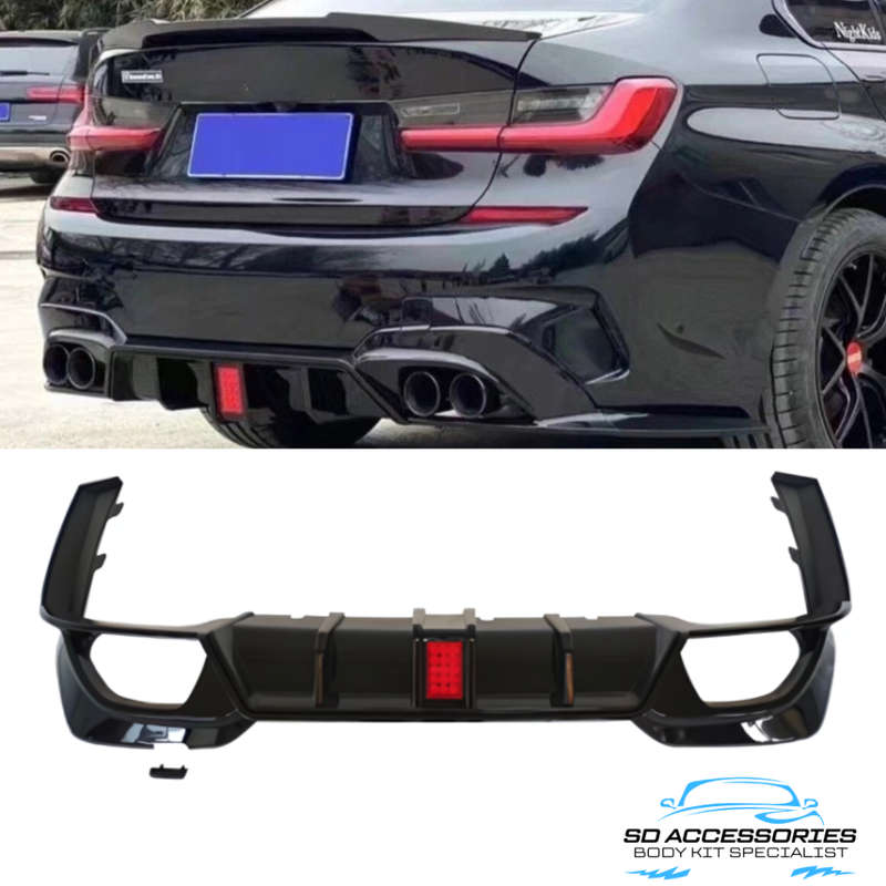 BMW G20 diffuser with light or F1 style diffuser