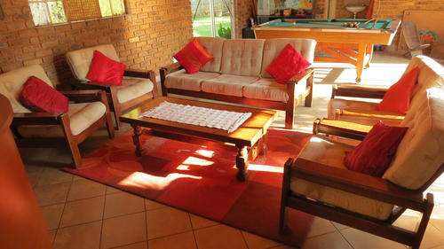 Solid  Imbuia 7 seater lounge suite