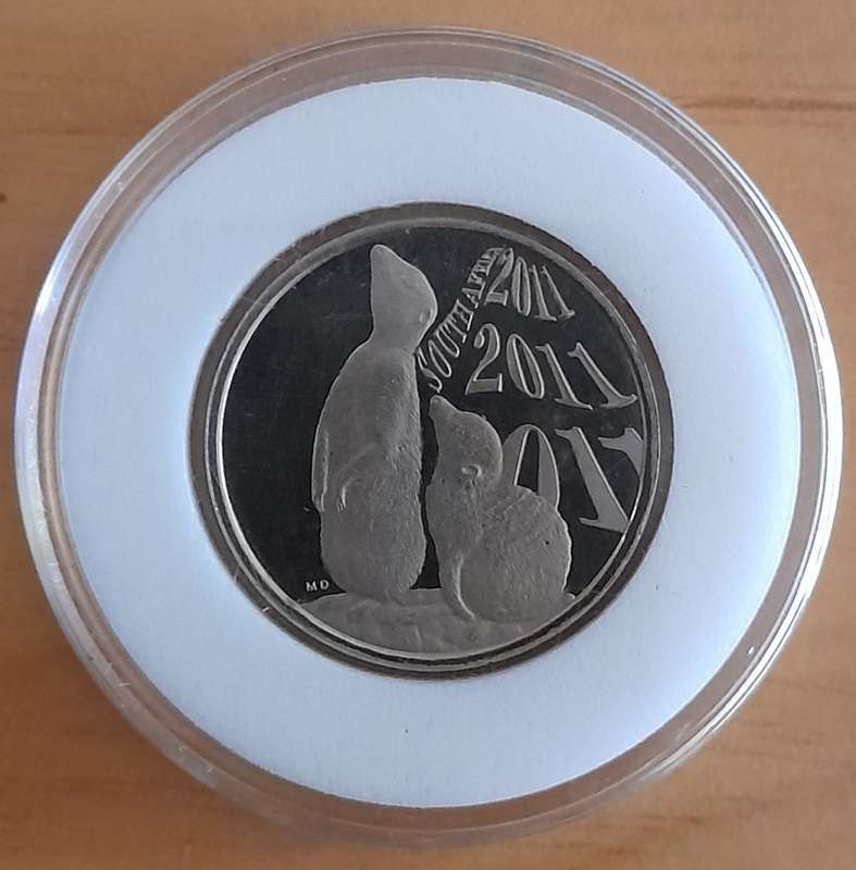 SA Mint Coin World Token 2011 UNC ENCAPSULATED