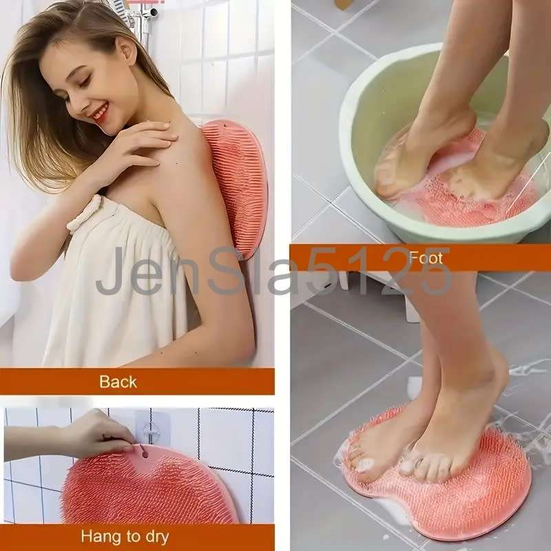 Blue Shower Foot and Back Scrubber