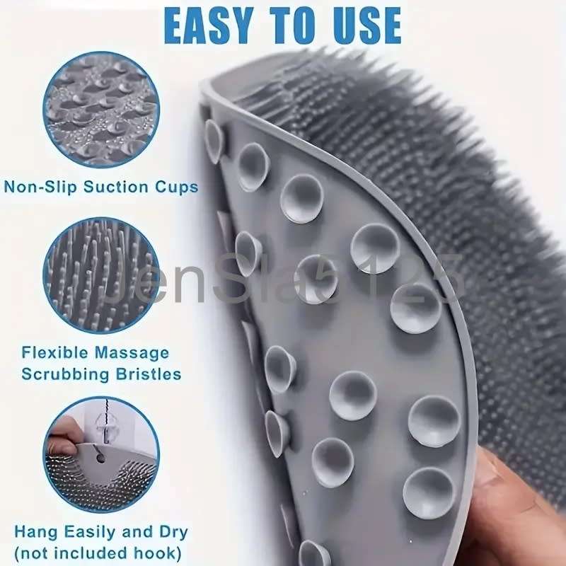 Blue Shower Foot and Back Scrubber