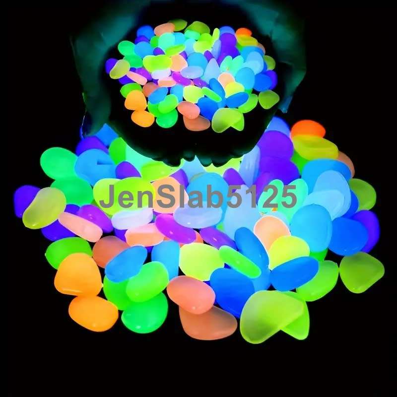 GLOW IN THE DARK FLUORESENT PEBBLES