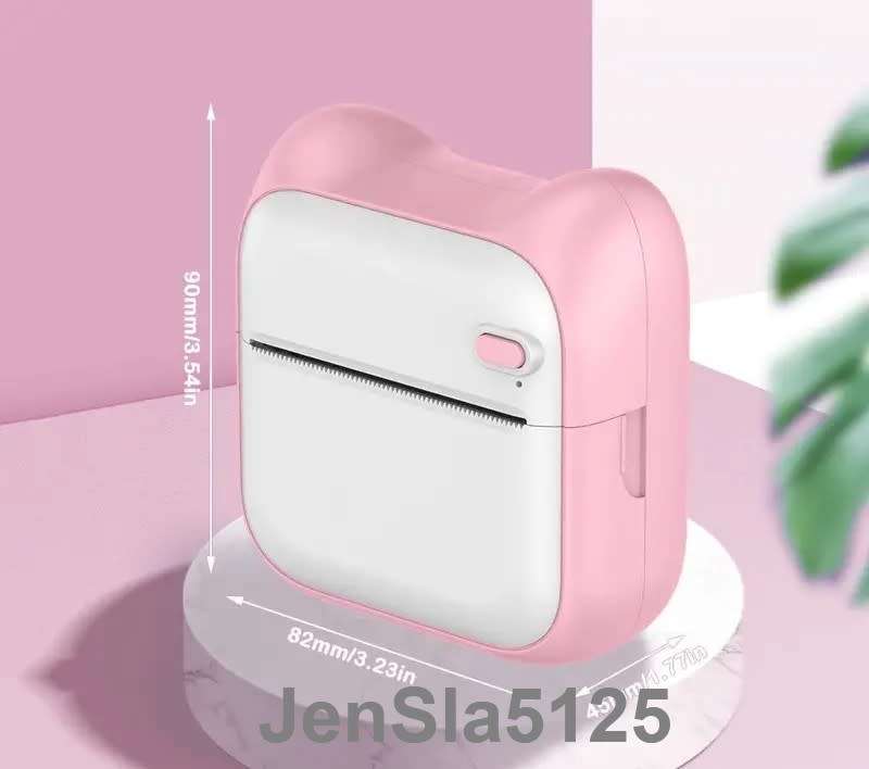 PINK WIRELESS MINI BLUETOOTH POCKET THERMAL PRINTER