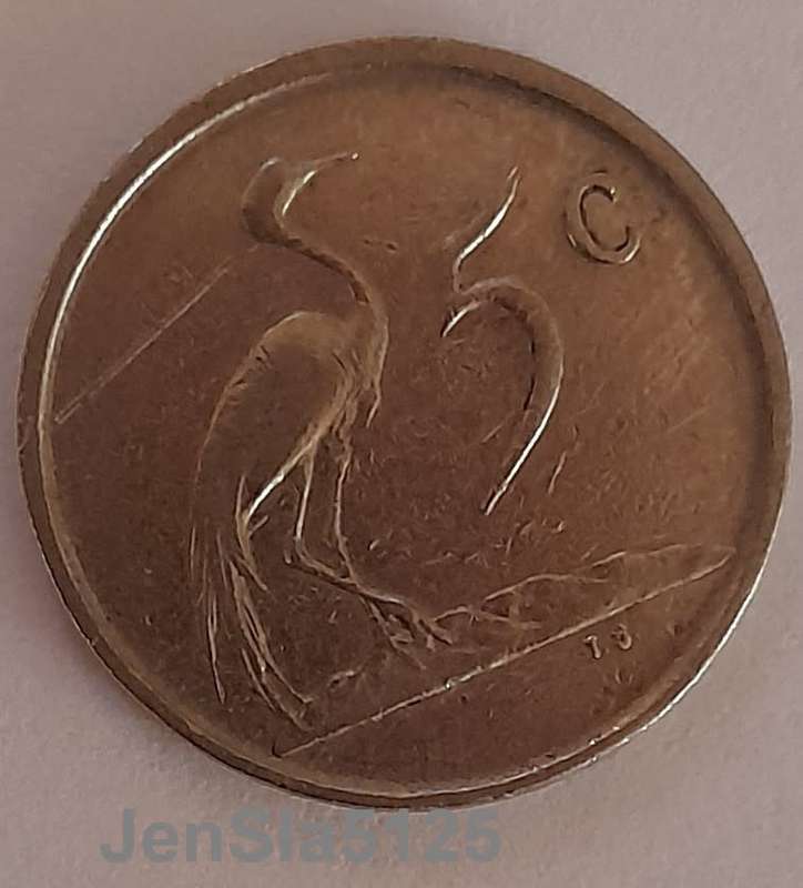 1985 5c MINTING ERROR (MISALINED DIE)