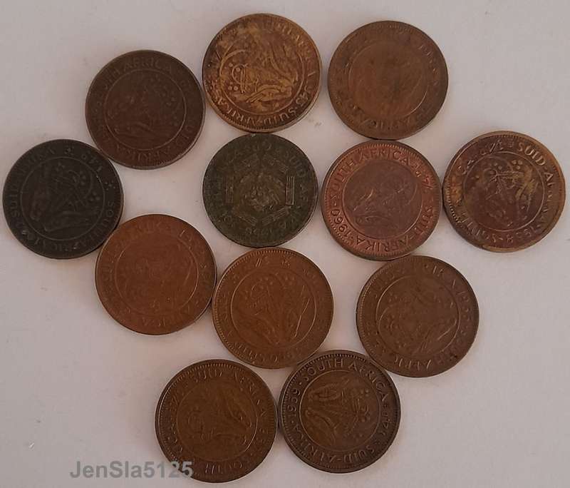 HUGE LOT OF 175 OLD SOUTH AFRICAN COINS, RHODESIA & BRITTISH COINS