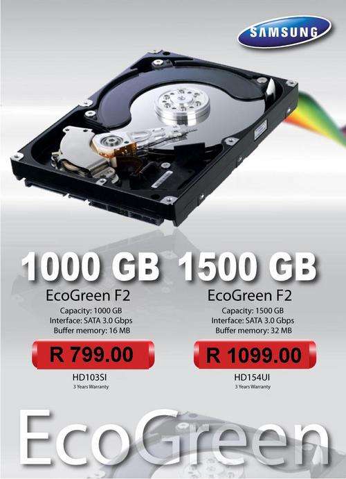 Samsung 1000GB (1TB) Internal SATA 3.5