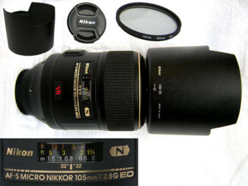 Nikon Micro-Nikkor 105mm f/2.8G IF-ED AF-S VR Macro Lens