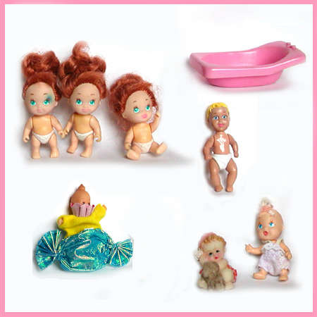 A Collection of Mini Baby Dolls