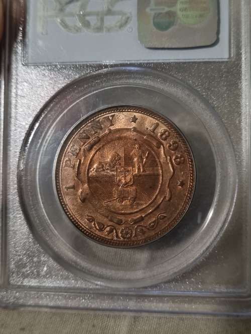 RARE RED variant 1898 penny MS64RD, highly sought after