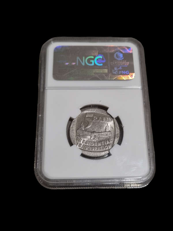 South Africa: 1994 Inauguration R5 NGC MS63