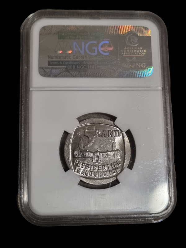 High Grade, 1994 Inauguration R5 NGC MS65