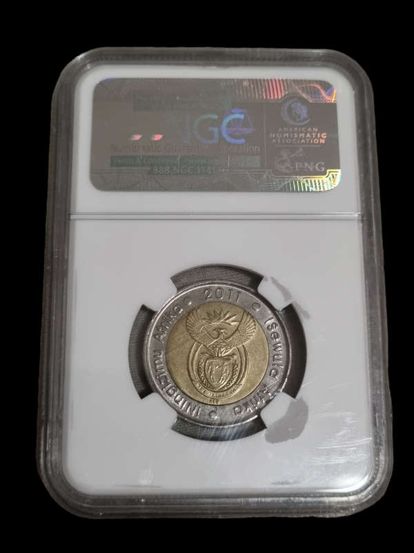 2011 R5, Rand 90th Anniversary. MS61 NGC graded.