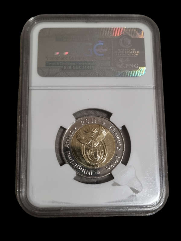2011 R5, Rand 90th Anniversary. MS66 NGC graded.