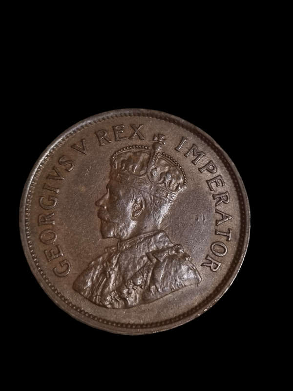 South Africa: Rarer Date, AU 1934 Union Half Penny