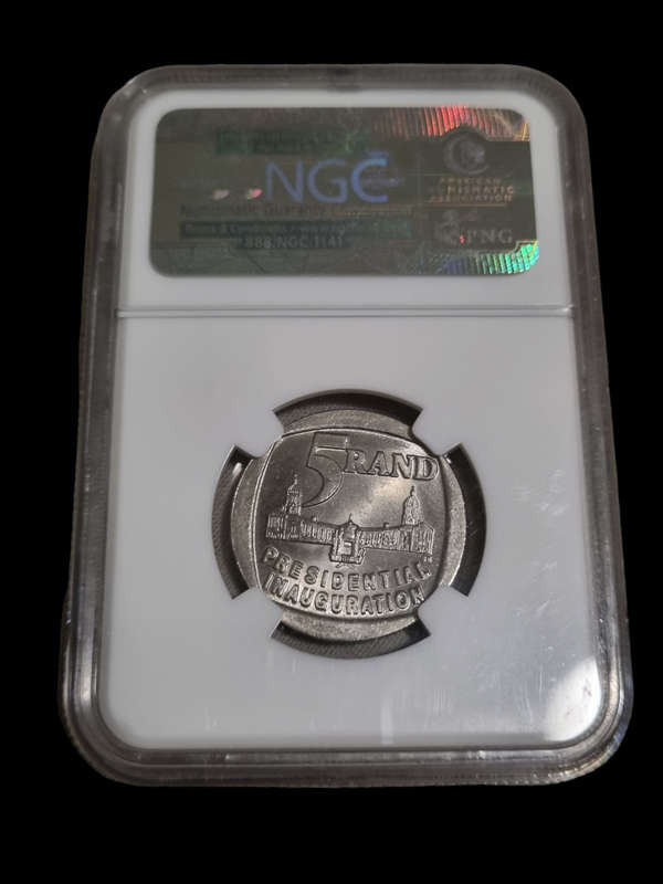 South Africa: MS65 1994 Inauguration R5 NGC
